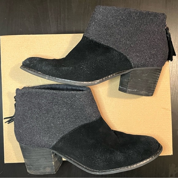 Toms Leila Ankle Boots / Black & Gray - Picture 15 of 15